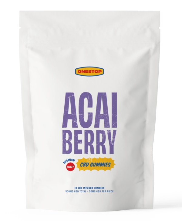 OneStop – Açai Berry CBD Gummies 500mg | Ganja Express Canada