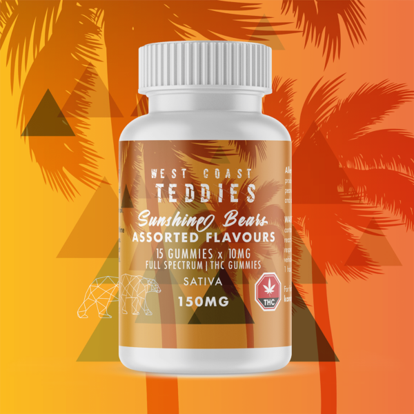 West Coast Teddies – Sunshine Bears – Sativa (150mg) | Ganja Express Canada
