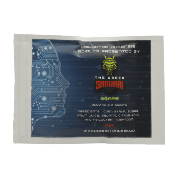 The Green Samurai – Shroom Gummies – Grape – 3g | Ganja Express Canada