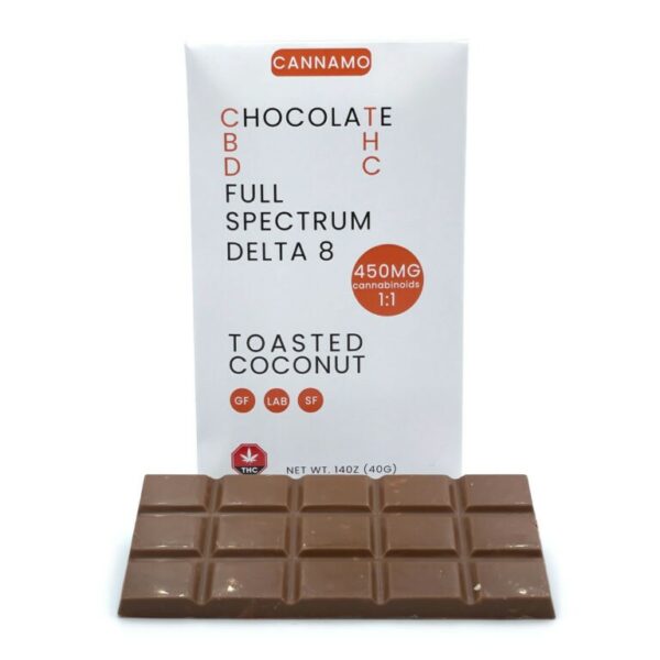 Cannamo – Full Spectrum CBD 1:1 Delta 8 Chocolate – 450mg | Ganja Express Canada