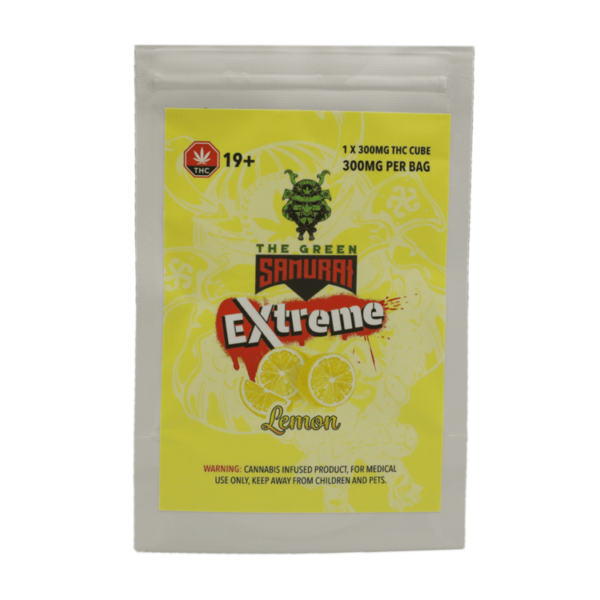 Green Samurai Extreme – Lemon Gummy – 300mg THC | Ganja Express Canada